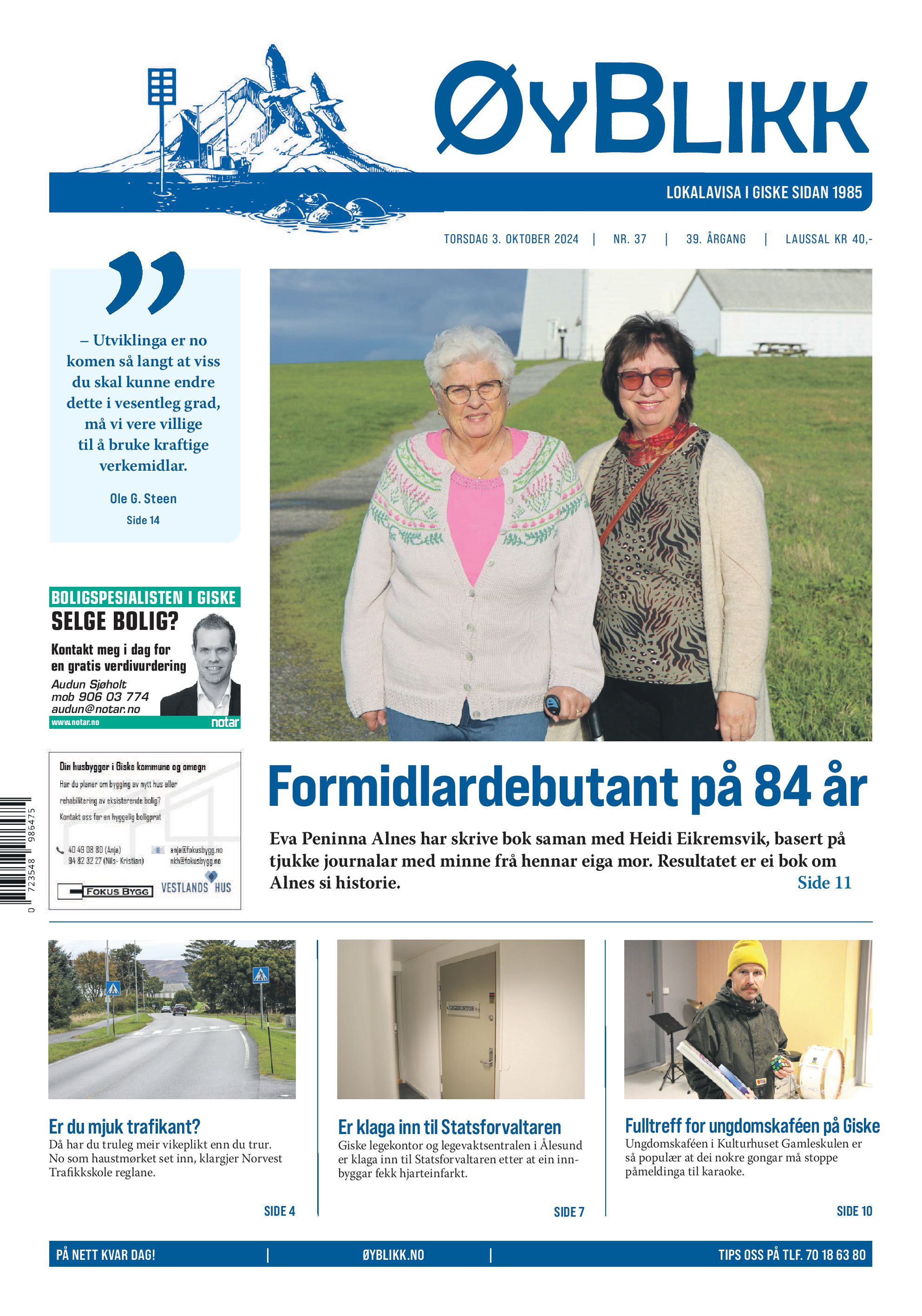 avisforside for ØyBlikk